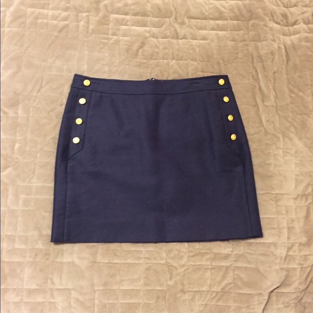 Navy Blue J Crew Skirt, Size 6
